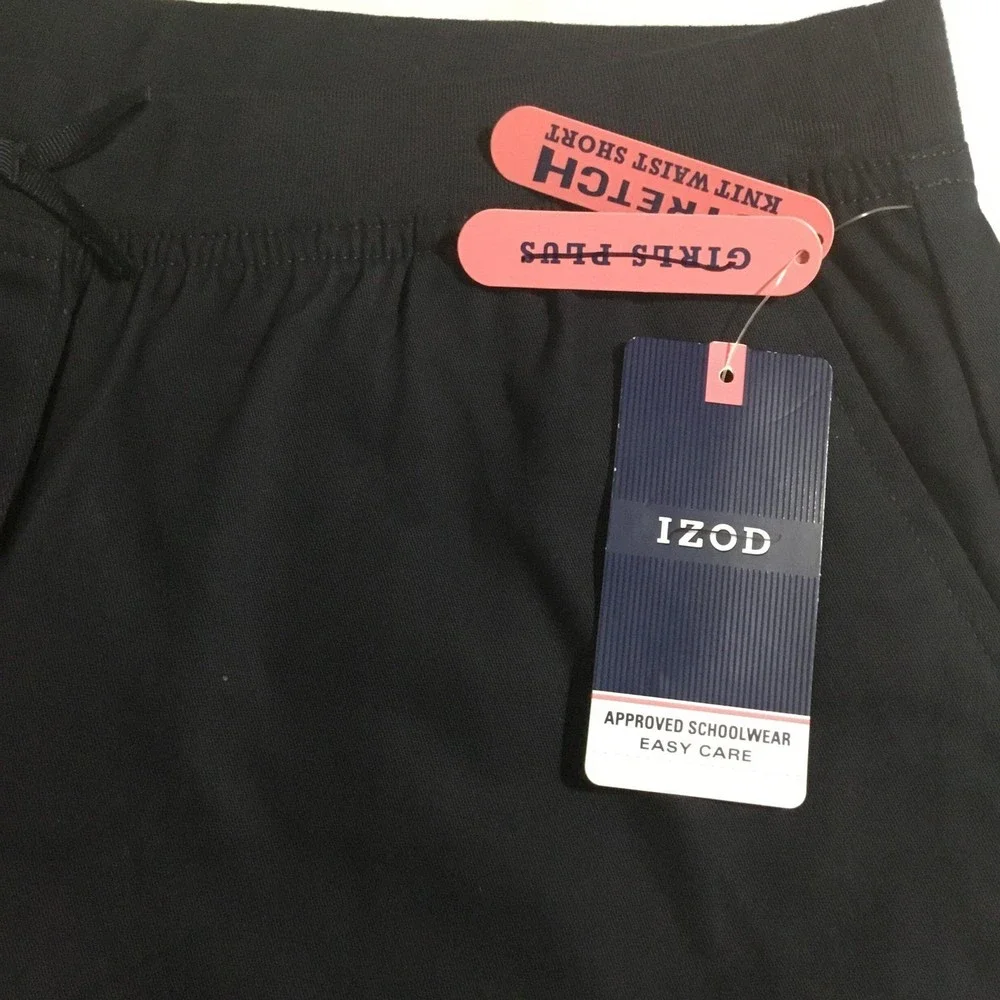 Izod Girl’s Navy Pull On Shorts Size 16.5 NWT